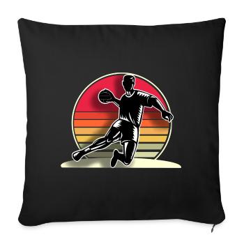 Handball Handball players - Sofa pillowcase 17,3'' x 17,3'' (45 x 45 cm) - black - Front
