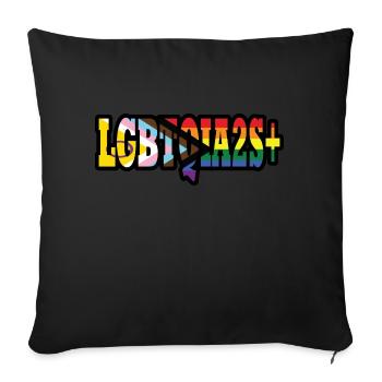 LGBTQIA2S+ - Sofakissenbezug 45 x 45 cm - Schwarz - Vorne