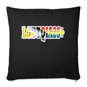 LGBTQIA2S+ - Sofakissenbezug 45 x 45 cm - Schwarz - Vorne