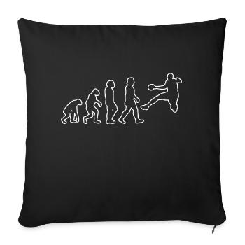 Joueur de handball handball fan handball handball équipe de handball - Housse de coussin décorative 45 x 45 cm - noir - Devant