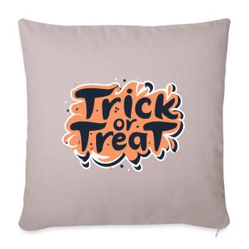 Halloween Trick Or Treat - Sofakissenbezug 45 x 45 cm - helles Taupe - Vorne
