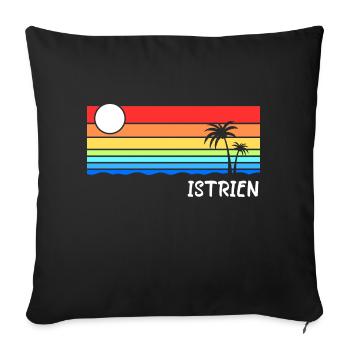 Istria Croatia Balkans Adriatic Holiday Idea - Sofa pillowcase 17,3'' x 17,3'' (45 x 45 cm) - black - Front