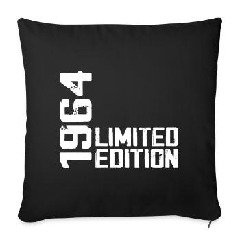 Legendär seit 1964 Geburtstagsgeschenk 1964 - Sofakissenbezug 45 x 45 cm - Schwarz - Vorne