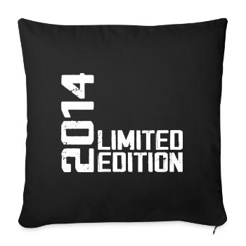 Legendär seit 2014 Geburtstagsgeschenk 2014 - Sofakissenbezug 45 x 45 cm - Schwarz - Vorne