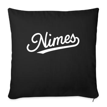 Nimes - Housse de coussin décorative 45 x 45 cm - noir - Devant