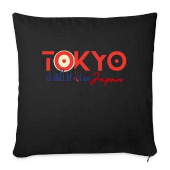 Shibuya Streetwear - Sofa pillowcase 17,3'' x 17,3'' (45 x 45 cm) - black - Front