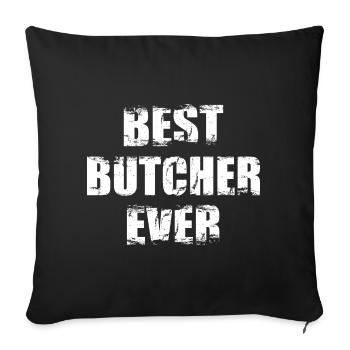Best Butcher - Sofa pillowcase 17,3'' x 17,3'' (45 x 45 cm) - black - Front
