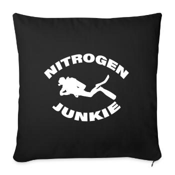 NITROGEN JUNKIE - Sofakissenbezug 45 x 45 cm - Schwarz - Vorne