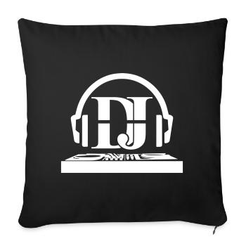 DJ Design Club Electro DJ Technoparty - Sofa pillowcase 17,3'' x 17,3'' (45 x 45 cm) - black - Front