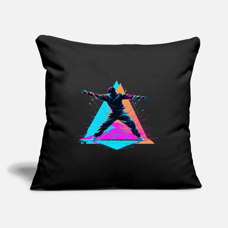 Retro Colors Breakdance Sofa pillowcase 17,3'' x 17,3'' (45 x 45 cm)