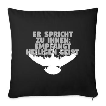 Receive Comforter - German - Sofa pillowcase 17,3'' x 17,3'' (45 x 45 cm) - black - Front