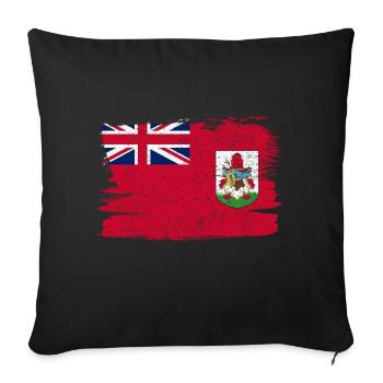 Bermuda Shorts Flagge Flagge Frieden Vintage - Sofakissenbezug 45 x 45 cm - Schwarz - Vorne