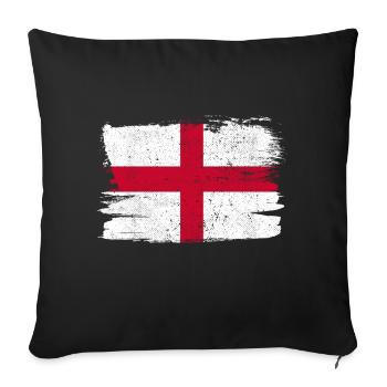 Inghilterra Bandiera England Flag Peace Vintage - Sofa pillowcase 17,3'' x 17,3'' (45 x 45 cm) - black - Front