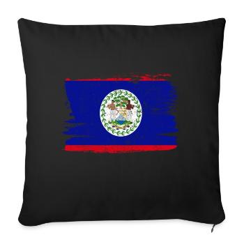 Belize Bandiera Flag Peace Vintage - Sofa pillowcase 17,3'' x 17,3'' (45 x 45 cm) - black - Front