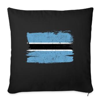 Botswana Flag Flag Peace Vintage - Sofa pillowcase 17,3'' x 17,3'' (45 x 45 cm) - black - Front