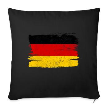 Germany Flag Flag Peace Vintage - Sofa pillowcase 17,3'' x 17,3'' (45 x 45 cm) - black - Front