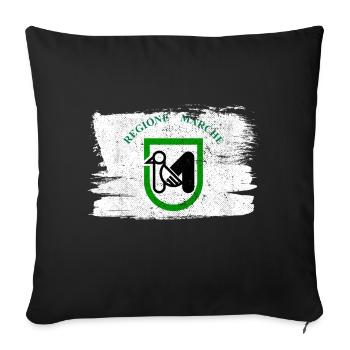 Brands Flag Italy Flag Pace Vintage - Sofa pillowcase 17,3'' x 17,3'' (45 x 45 cm) - black - Front