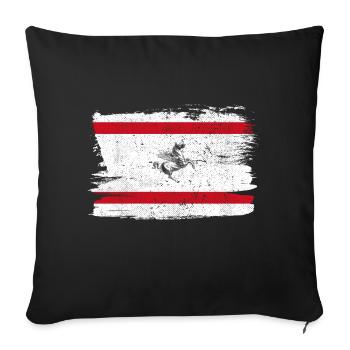 Tuscany Flag Flag Italy Peace Vintage - Sofa pillowcase 17,3'' x 17,3'' (45 x 45 cm) - black - Front