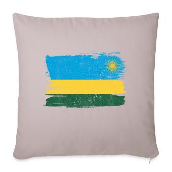 Ruanda Flagge Flagge Frieden Vintage - Sofakissenbezug 45 x 45 cm - helles Taupe - Vorne