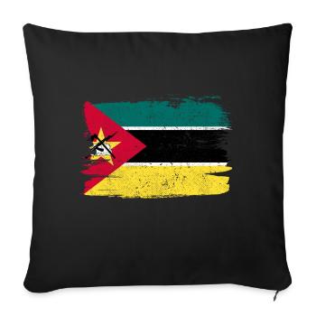Mozambique Mozambique Flag Flag Peace Vintage - Sofa pillowcase 17,3'' x 17,3'' (45 x 45 cm) - black - Front