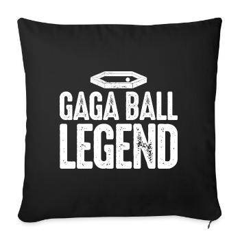 Gaga Ball Legend Dodgeball Gagaball Player Gaga - Sofa pillowcase 17,3'' x 17,3'' (45 x 45 cm) - black - Front