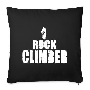 Rock Climber - Sofakissenbezug 45 x 45 cm - Schwarz - Vorne