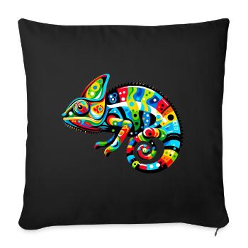 Chameleon - Sofa pillowcase 17,3'' x 17,3'' (45 x 45 cm) - black - Front