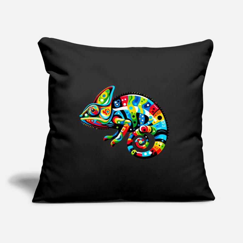 Caméléon Housse de coussin décorative 45 x 45 cm