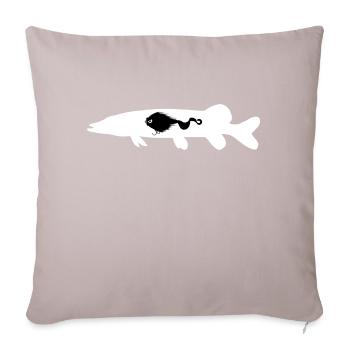 Pike Mustache Rig - Sofa pillowcase 17,3'' x 17,3'' (45 x 45 cm) - light taupe - Front
