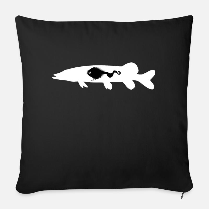 Hecht Mustache Rig - Sofakissenbezug 45 x 45 cm - Schwarz