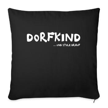 VILLAGE CHILD - Sofa pillowcase 17,3'' x 17,3'' (45 x 45 cm) - black - Front