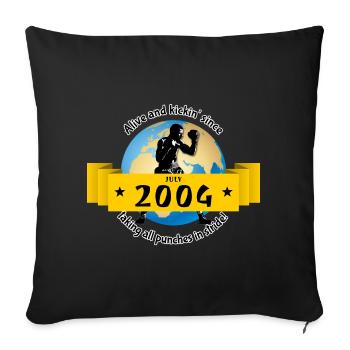 20. Geburtstag Vivant depuis 07/2004 - Housse de coussin décorative 45 x 45 cm - noir - Devant