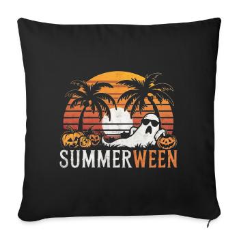 Summerween Ghost - Sofa pillowcase 17,3'' x 17,3'' (45 x 45 cm) - black - Front
