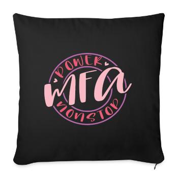 MFA Power Medical Assistant - Sofa pillowcase 17,3'' x 17,3'' (45 x 45 cm) - black - Front