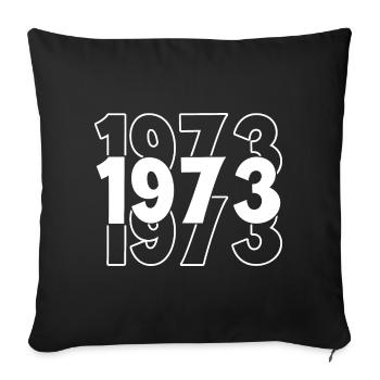 Vintage 70s Numbers in Pop Art Style - Sofa pillowcase 17,3'' x 17,3'' (45 x 45 cm) - black - Front