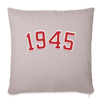 Année de naissance sport 1945 - Housse de coussin décorative 45 x 45 cm - taupe clair - Devant