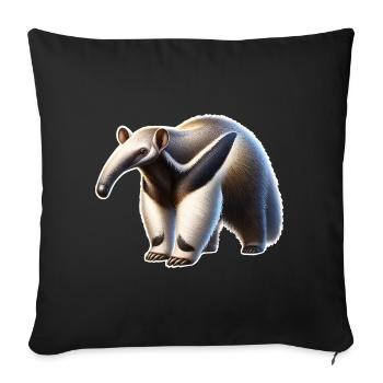 Anteater - Sofa pillowcase 17,3'' x 17,3'' (45 x 45 cm) - black - Front