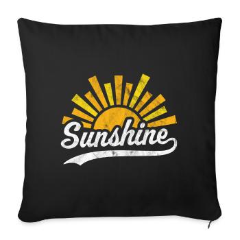Soleil Soleil - Housse de coussin décorative 45 x 45 cm - noir - Devant