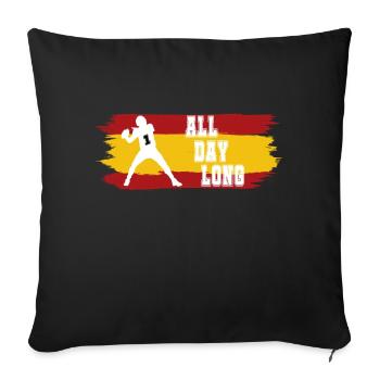All Day Long ES - Sofa pillowcase 17,3'' x 17,3'' (45 x 45 cm) - black - Front