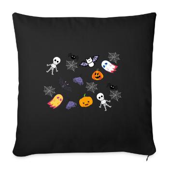 Halloween Crew - Sofa pillowcase 17,3'' x 17,3'' (45 x 45 cm) - black - Front