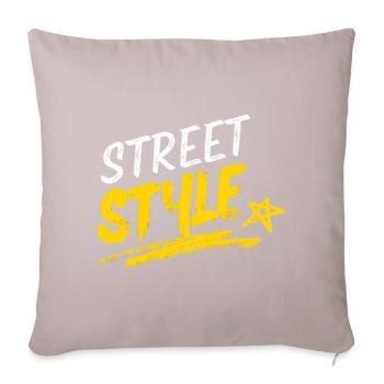 Vibrant Street Style Typography Design - Sofa pillowcase 17,3'' x 17,3'' (45 x 45 cm) - light taupe - Front