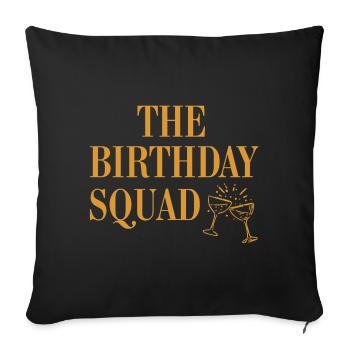 L'équipe d'anniversaire - Housse de coussin décorative 45 x 45 cm - noir - Devant