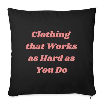 Conception audacieuse de t-shirt de citation de motivation - Housse de coussin décorative 45 x 45 cm - noir - Devant