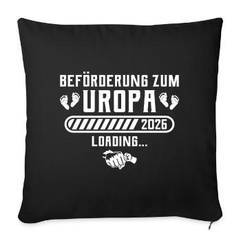 Arrière-grand-père 2026 annonce grossesse arrière-grand-père - Housse de coussin décorative 45 x 45 cm - noir - Devant