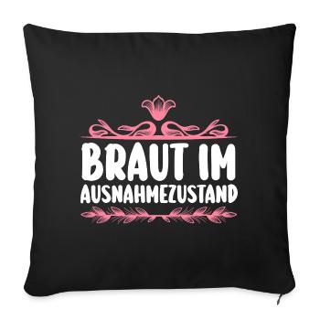 Bachelor Party Team Bride Hen Party - Sofa pillowcase 17,3'' x 17,3'' (45 x 45 cm) - black - Front