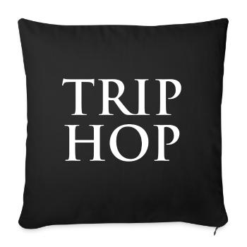 Trip Hop Bold Monogramm - Sofakissenbezug 45 x 45 cm - Schwarz - Vorne