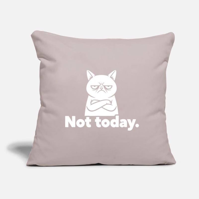 Grim Cat Not Today Meme Sofa pillowcase 17,3'' x 17,3'' (45 x 45 cm)