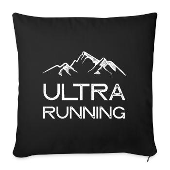 Ultra Running - Sofa pillowcase 17,3'' x 17,3'' (45 x 45 cm) - black - Front