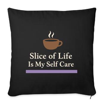 Anime introvert Weeb couch potato - Sofa pillowcase 17,3'' x 17,3'' (45 x 45 cm) - black - Front