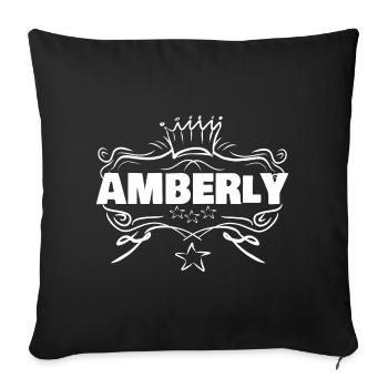 Ambré - Housse de coussin décorative 45 x 45 cm - noir - Devant